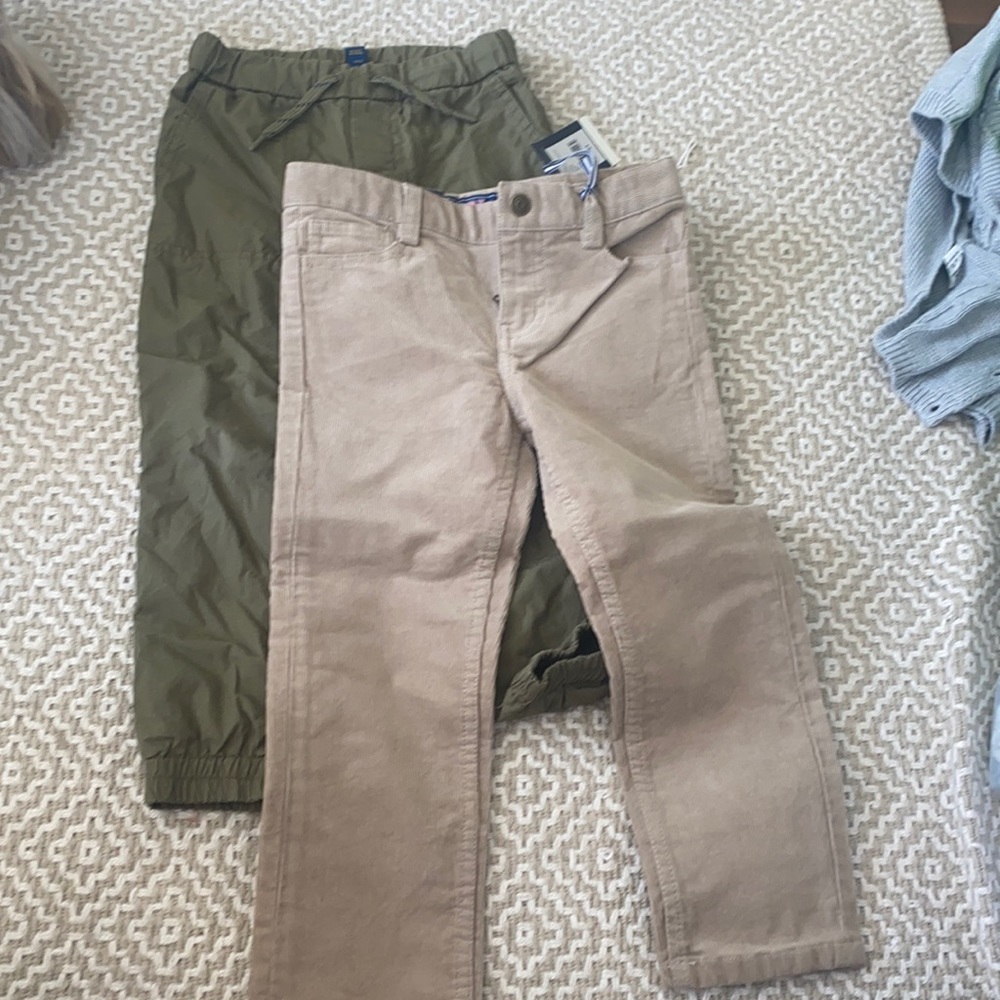 Boys Fall Vineyard Vines Corduroy Pants and Ralph Lauren Pants 4T